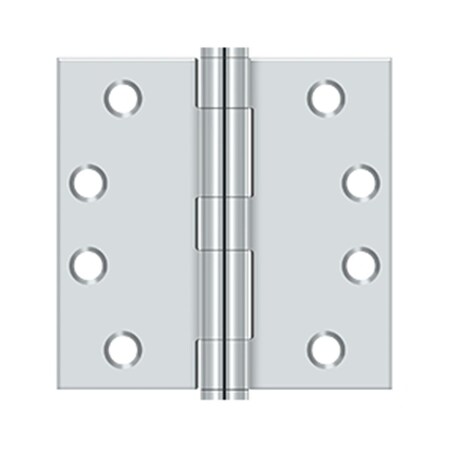 Dendesigns 4 x 4 x 0.625 in. Radius HingePolished Chrome DE831579
